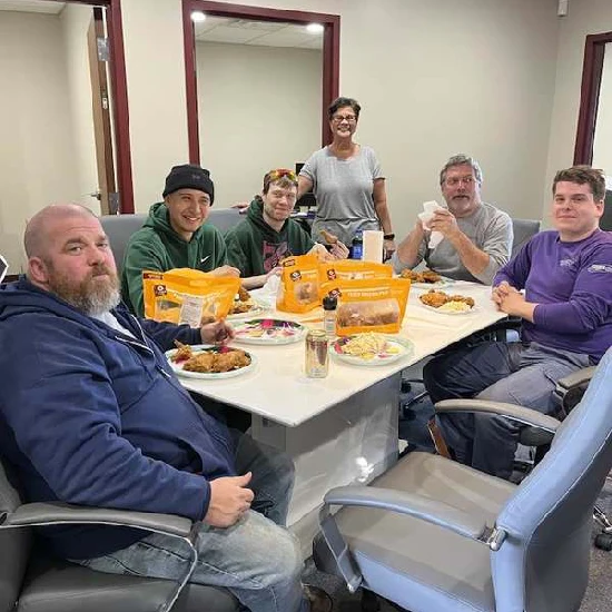 image of lunch in new space 1